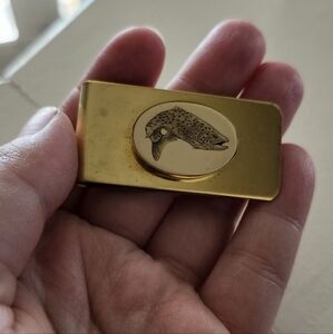 Gold Money Clip with Fish Design
